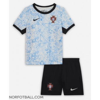 Billige Fotballdrakt Portugal Replika Bortedraktsett Barn EM 2024 Kortermet (med bukser)